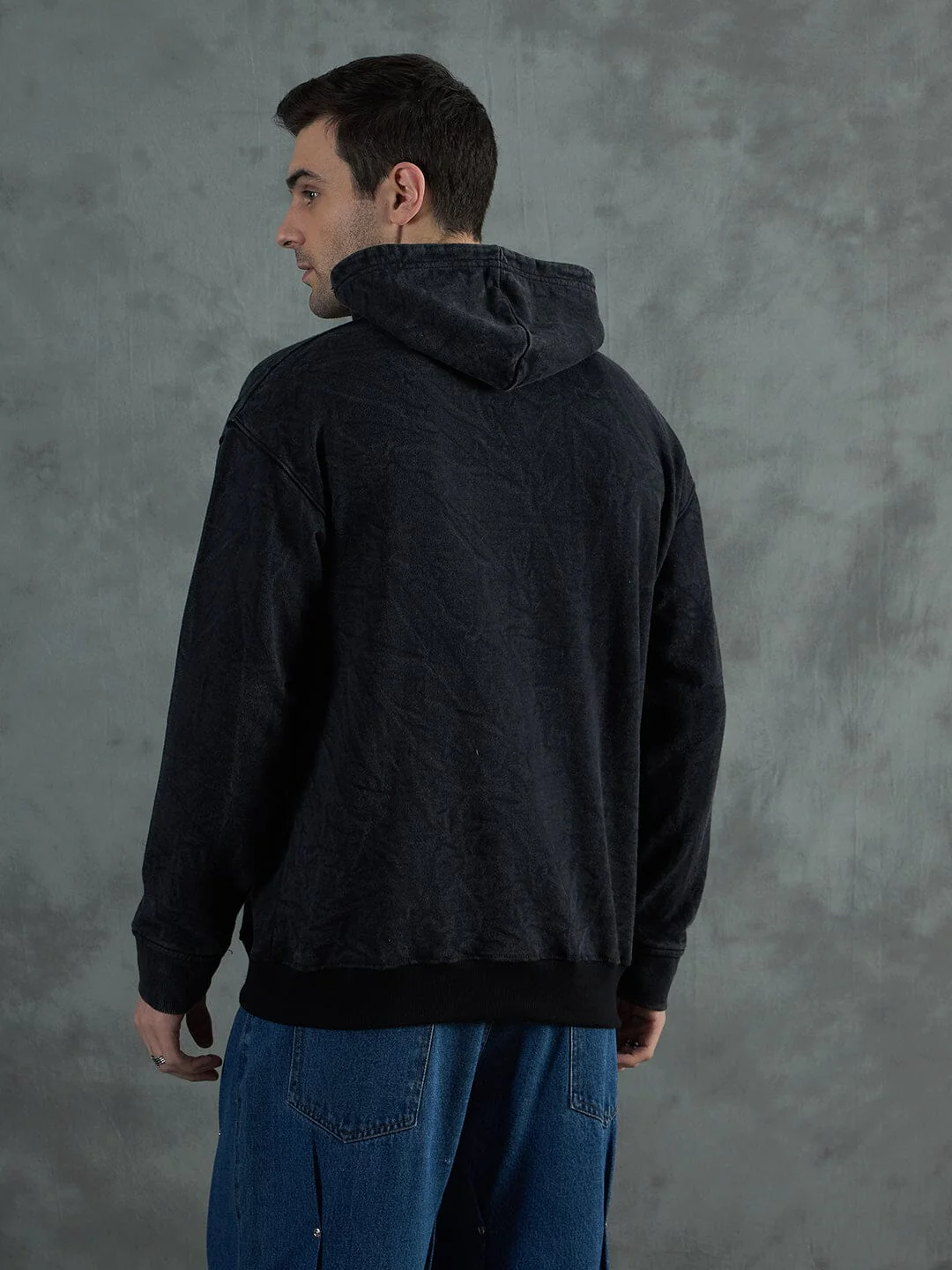Acid Star Safety Pin Oversized Hoodie - Image 4