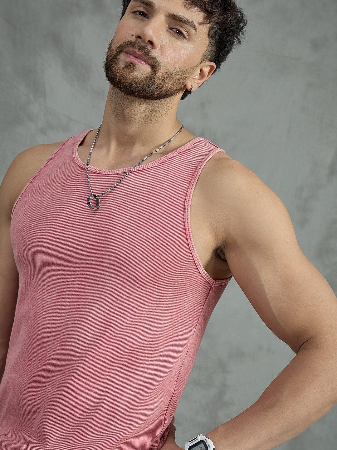 Amber Acid Ribbed Vest - Image 4