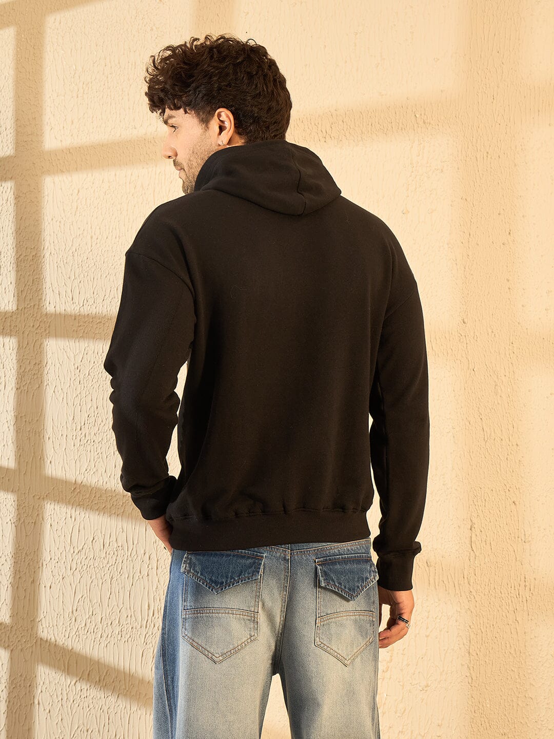 Black Fangs Embroidery Oversized Hoodie - Image 6