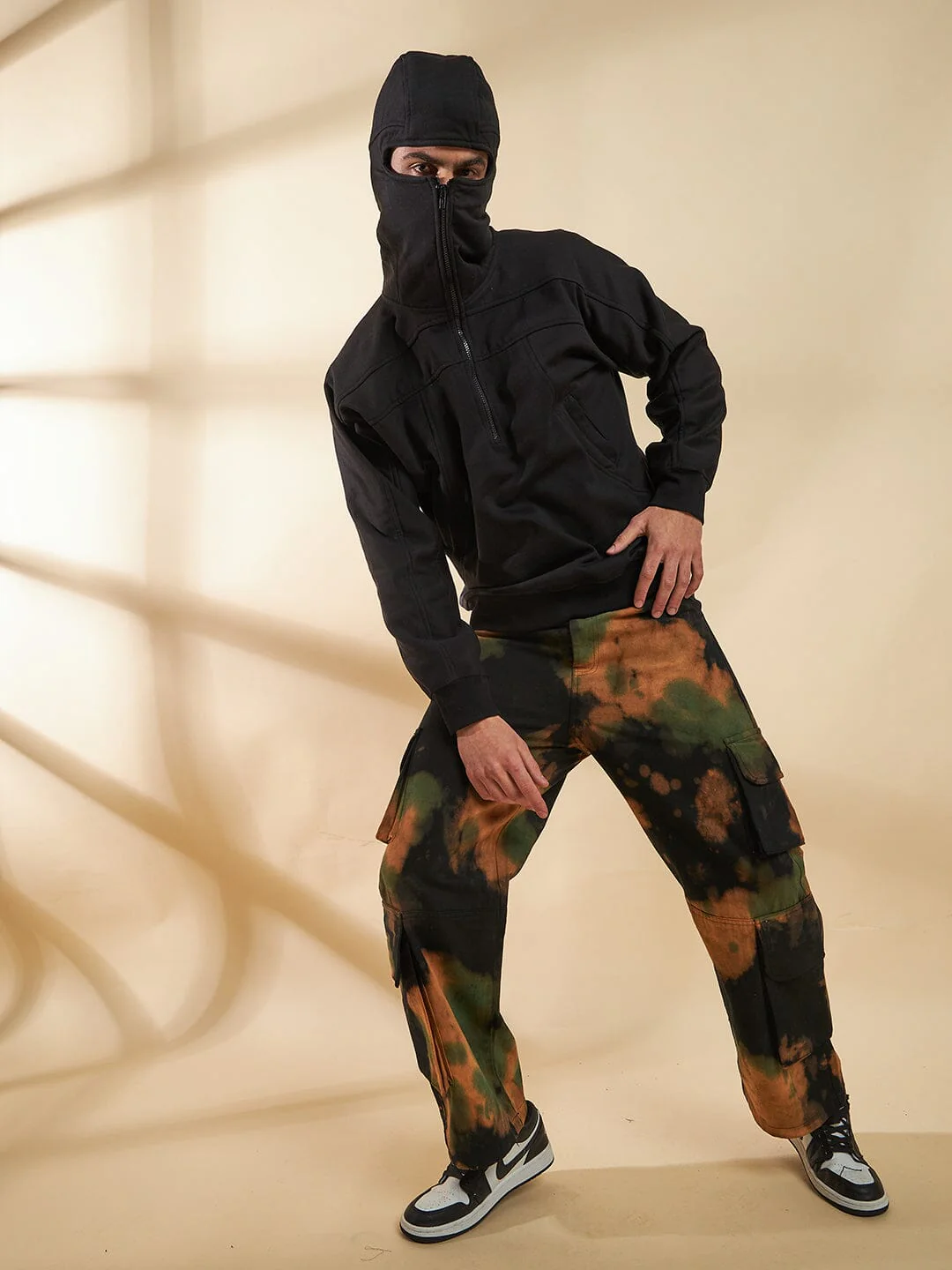 Black Baggy Smugglers Hooded Sweatshirt - Image 5