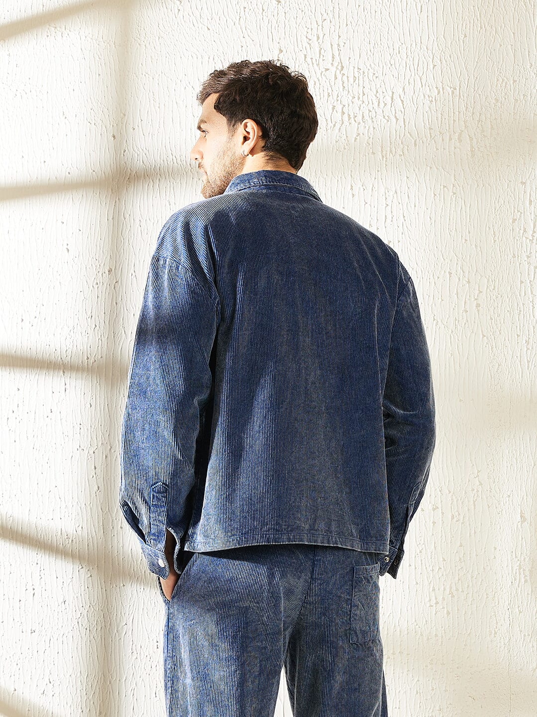 Denim Washed Cord Shacket - Image 4