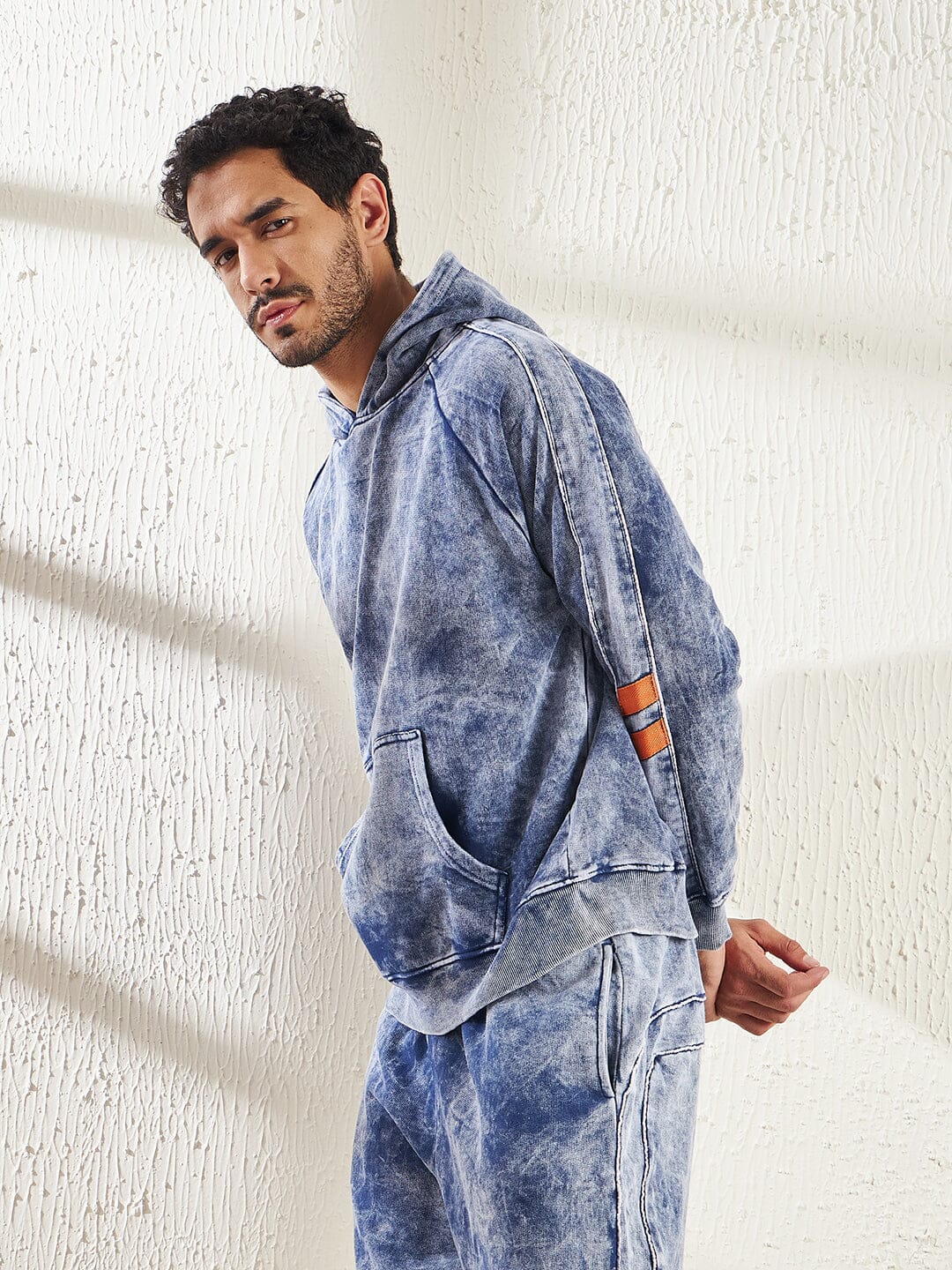 Indigo Oversized hooded Sweatshirt - Image 2