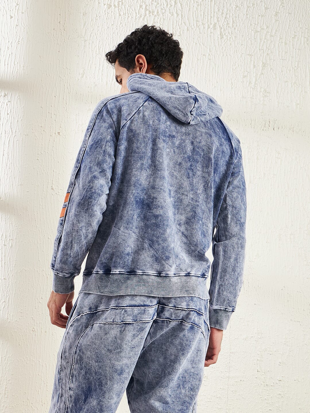 Indigo Oversized hooded Sweatshirt - Image 3