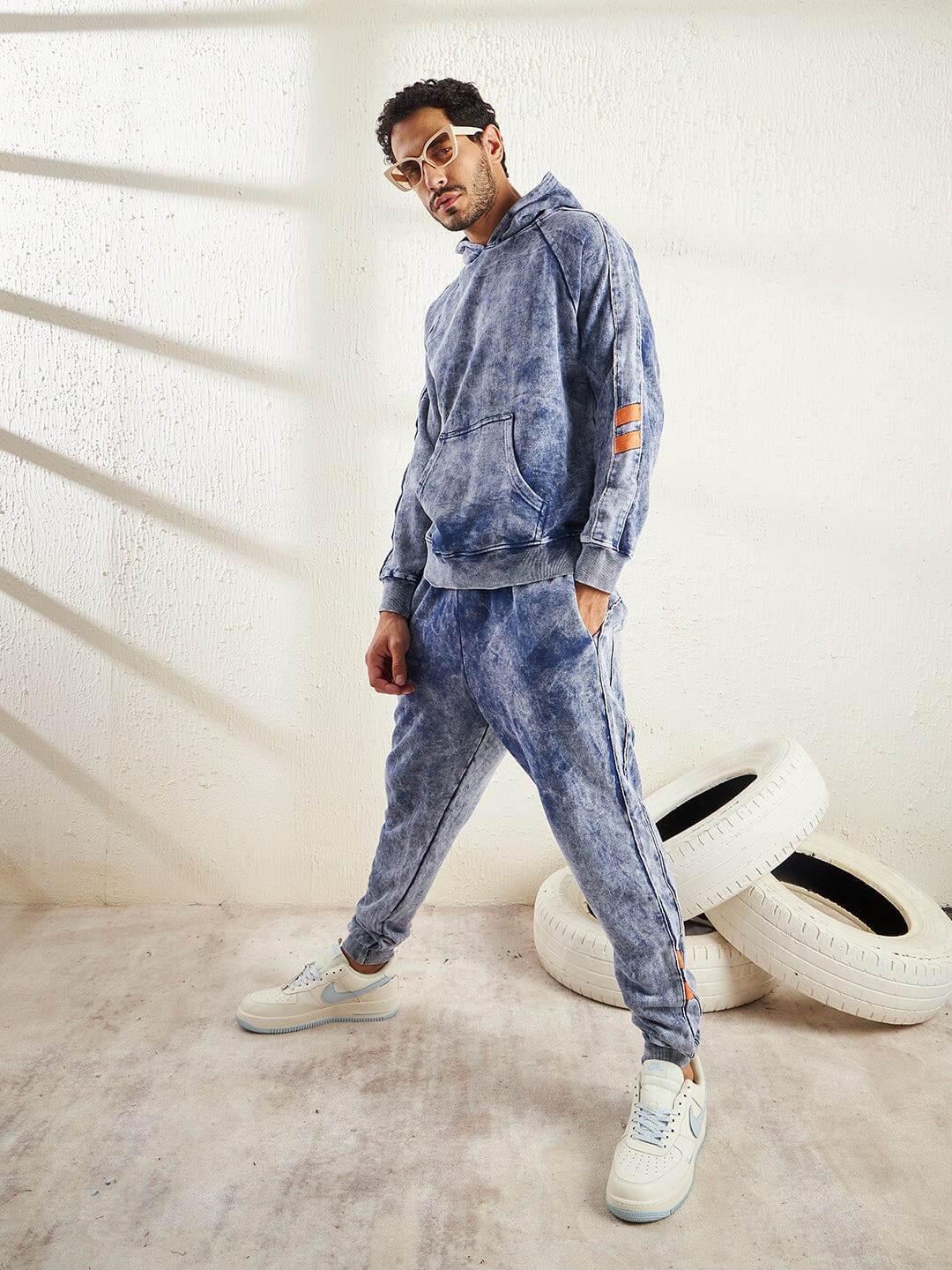 Indigo Oversized hooded Sweatshirt - Image 5