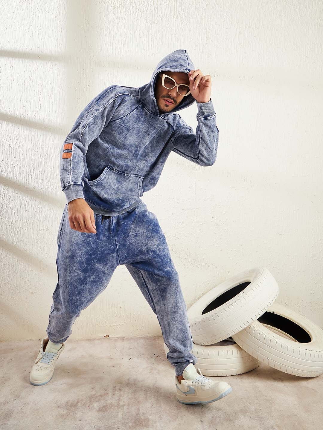 Indigo Oversized hooded Sweatshirt - Image 6