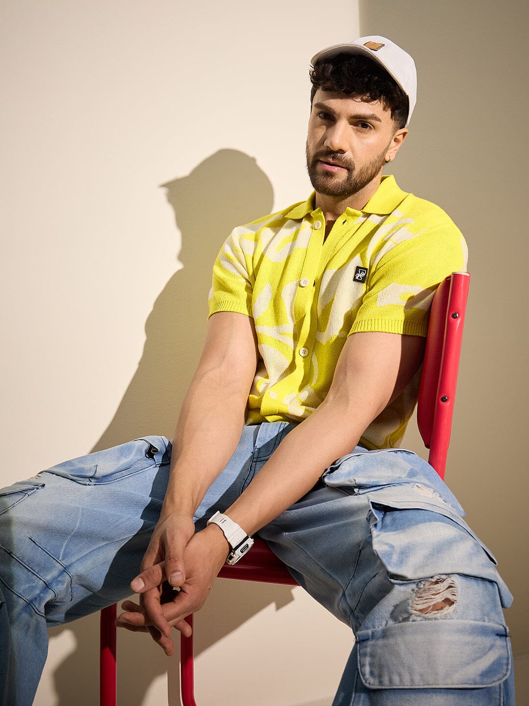 Lemon Floral Knitted Shirt - Image 6