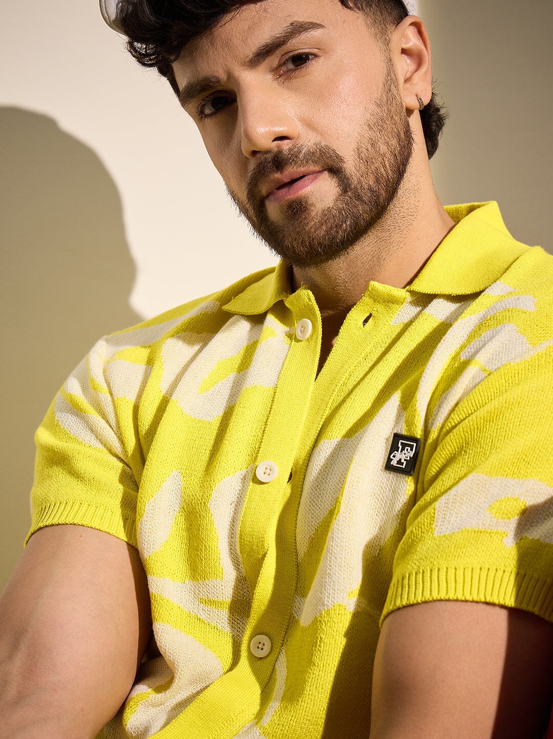Lemon Floral Knitted Shirt - Image 7