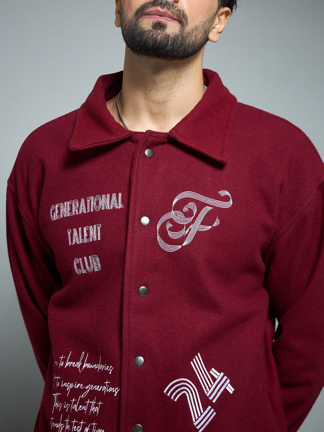 Maroon Generational Talent Varsity Jacket - Image 2