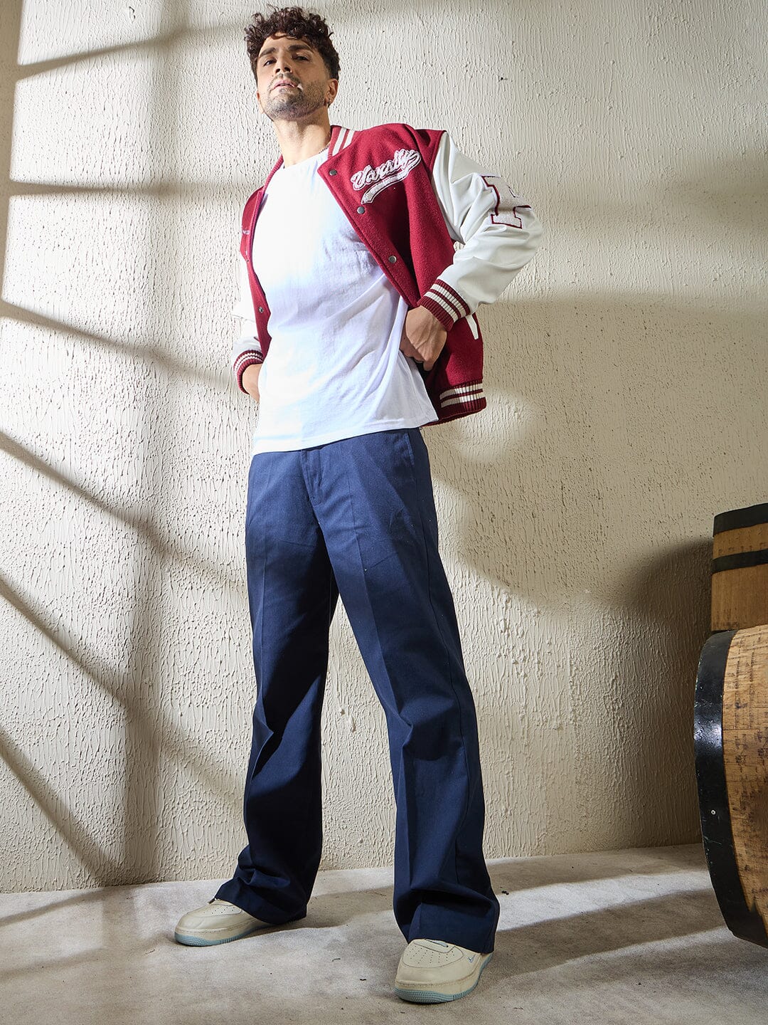 Maroon Statement Woollen Varsity Jacket - Image 7