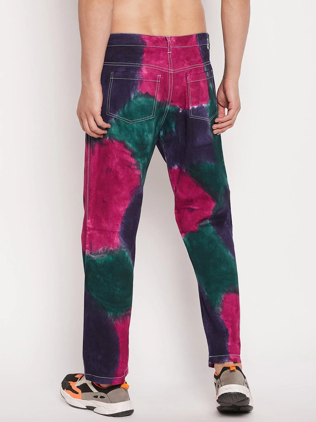 Navy Tri Colour Carpenter Pants - Image 4