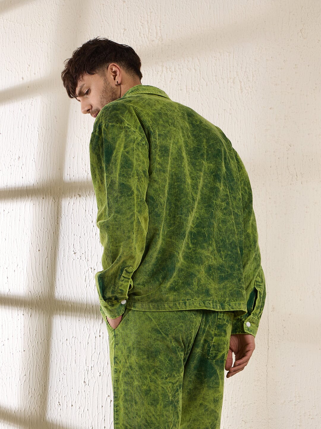 Neon Dyed Washed Cord Shacket - Image 3