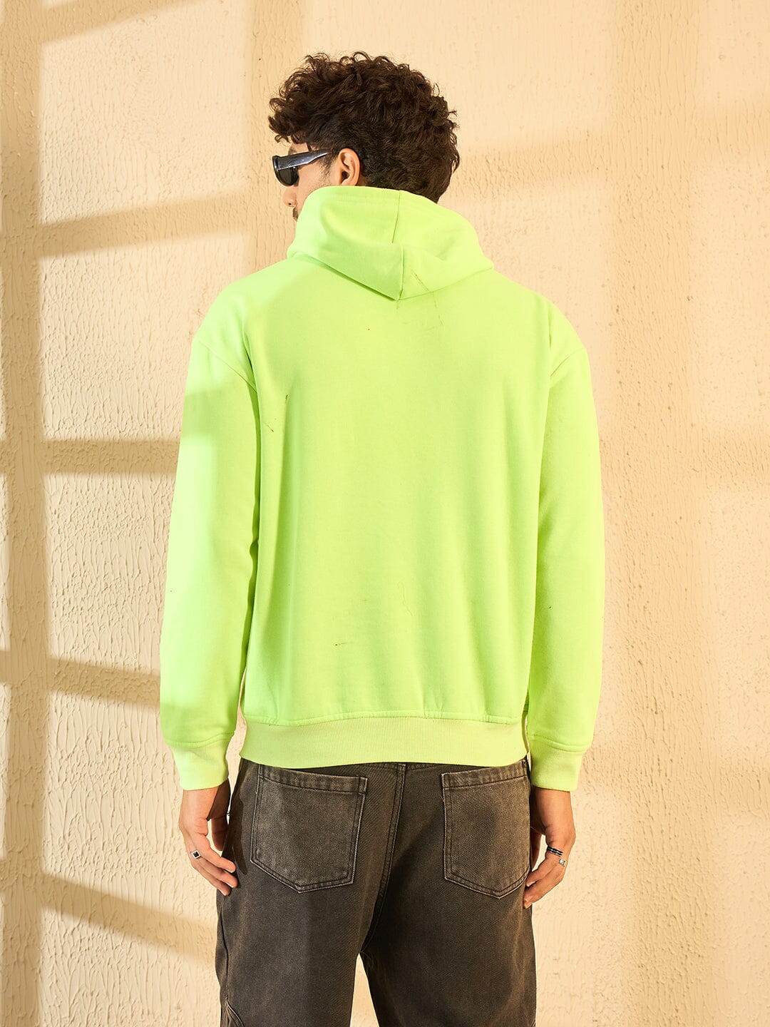 Neon Fangs Embroidery Oversized Hoodie - Image 3