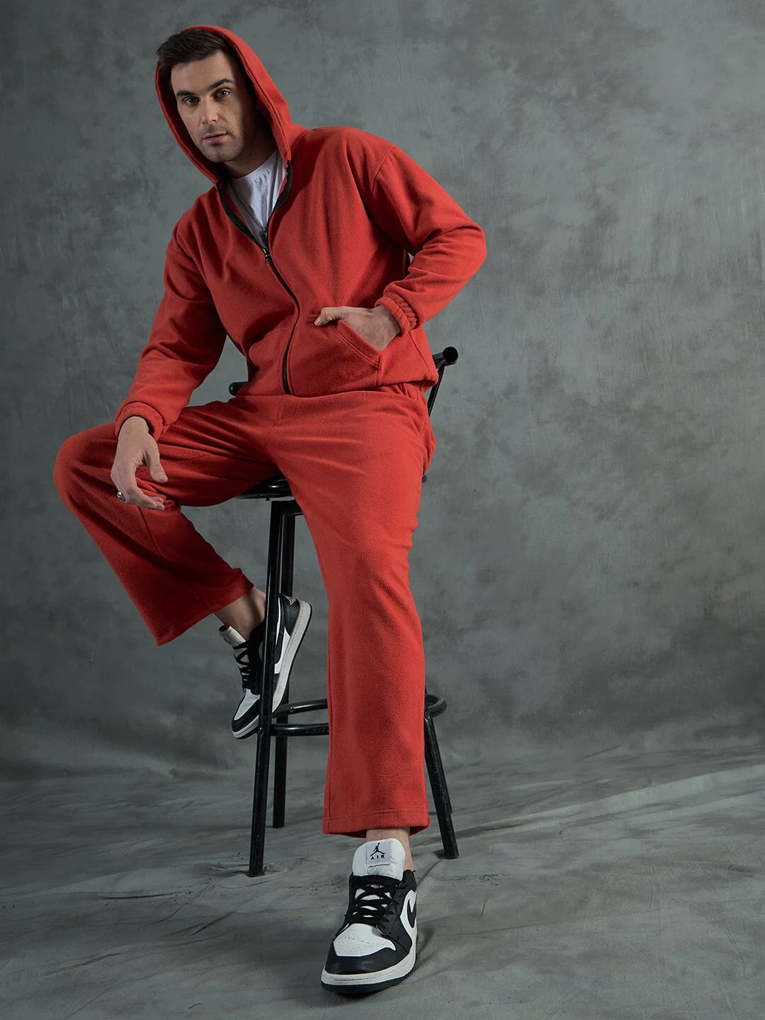 Orange Inmate Polar Fleece Hoodie - Image 4