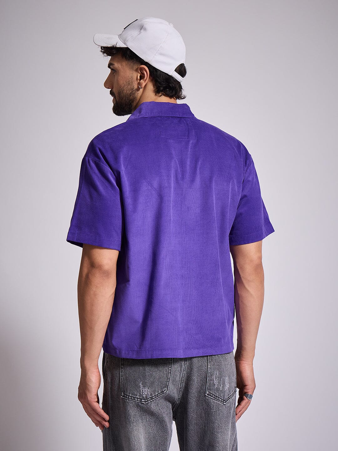 Purple Cupid Graphic Zipped Shirt - Image 4