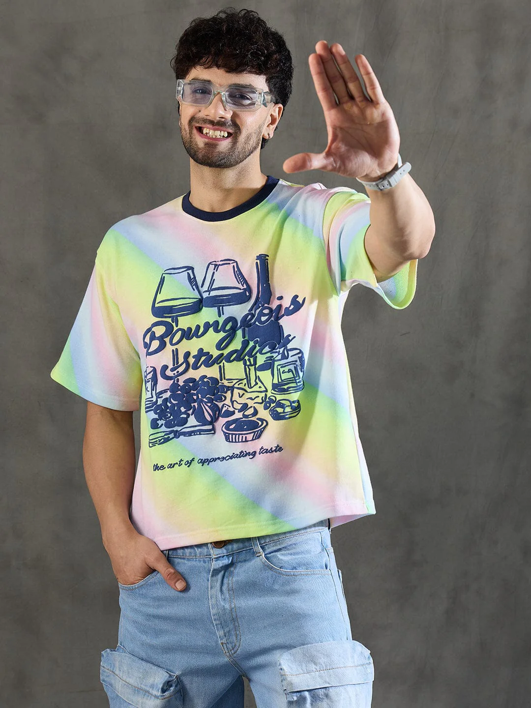 Rainbow Lifestyle Graphic Oversized Tshirt