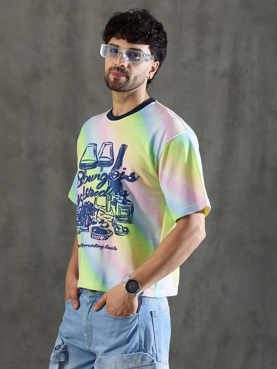 Rainbow Lifestyle Graphic Oversized Tshirt - Image 2