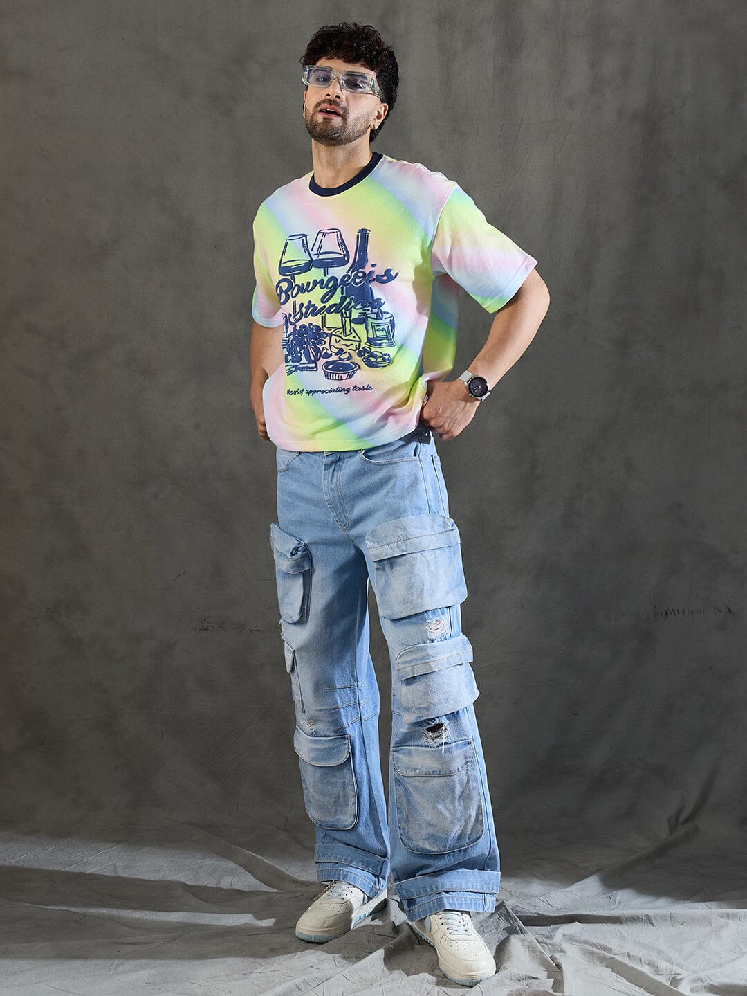Rainbow Lifestyle Graphic Oversized Tshirt - Image 4