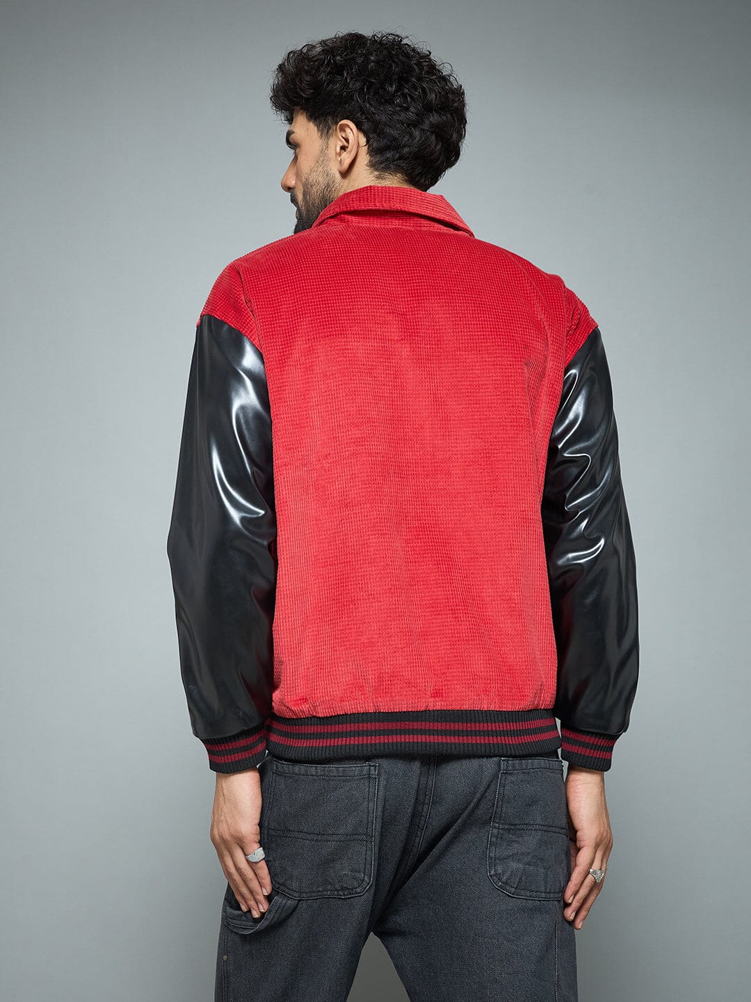 Red Corduroy Applique Jacket - Image 6