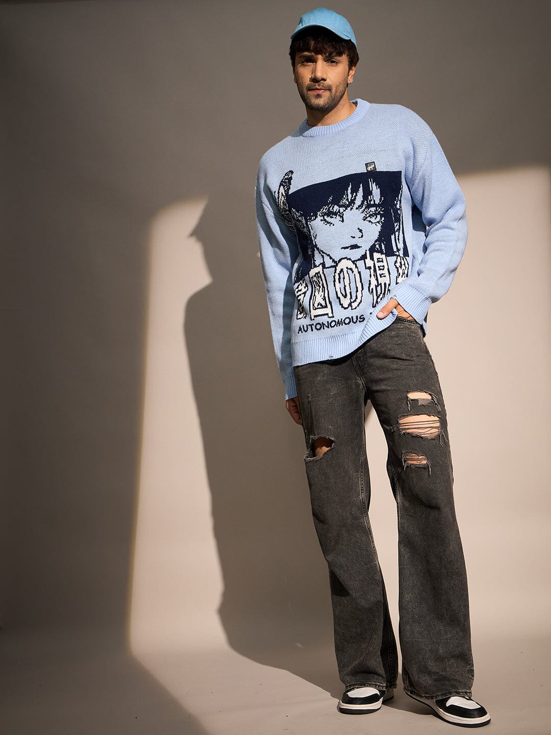 Sky Anime Oversized Sweater - Image 5